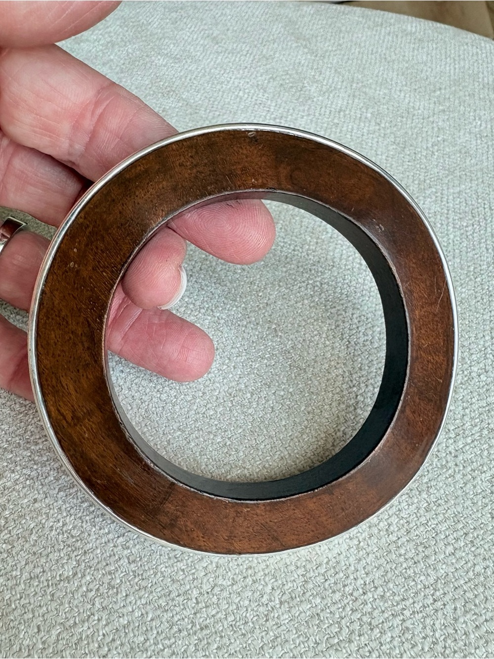 Silpada Wavy Rosewood Sterling SIlver Bangle Bracelet, B1622 - Picture 7 of 7